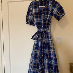 Zara plaid dress